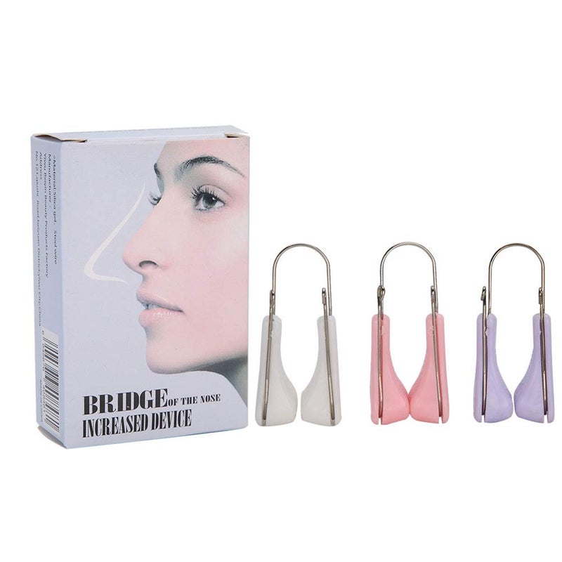 woobles 3Pcs Nose Up Lifting Magic Nose Shaper Clip Beauty Nose Slimming Device Pain Free High Up Tool - Image 1